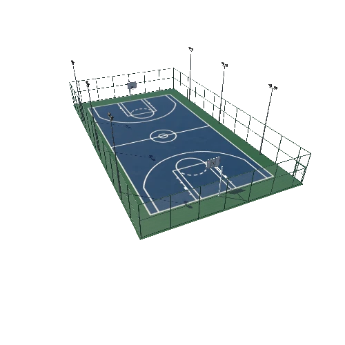 Modular Basketball Court A1 Quad